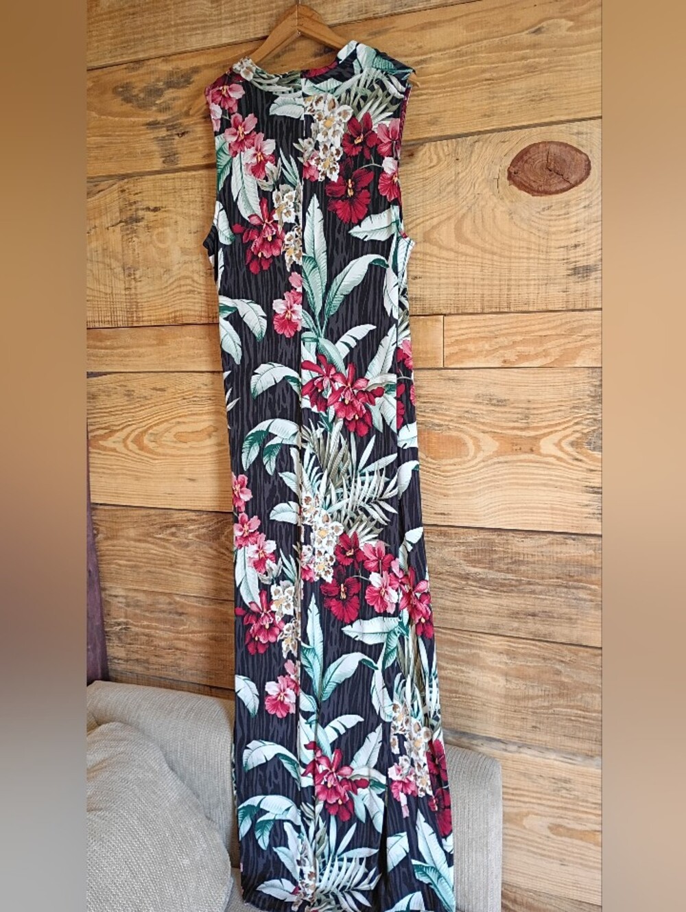 Tommy Bahama Oceanic Orchid Tropical Floral Maxi Wrap Dress Beach Resort Summer - Picture 5 of 7